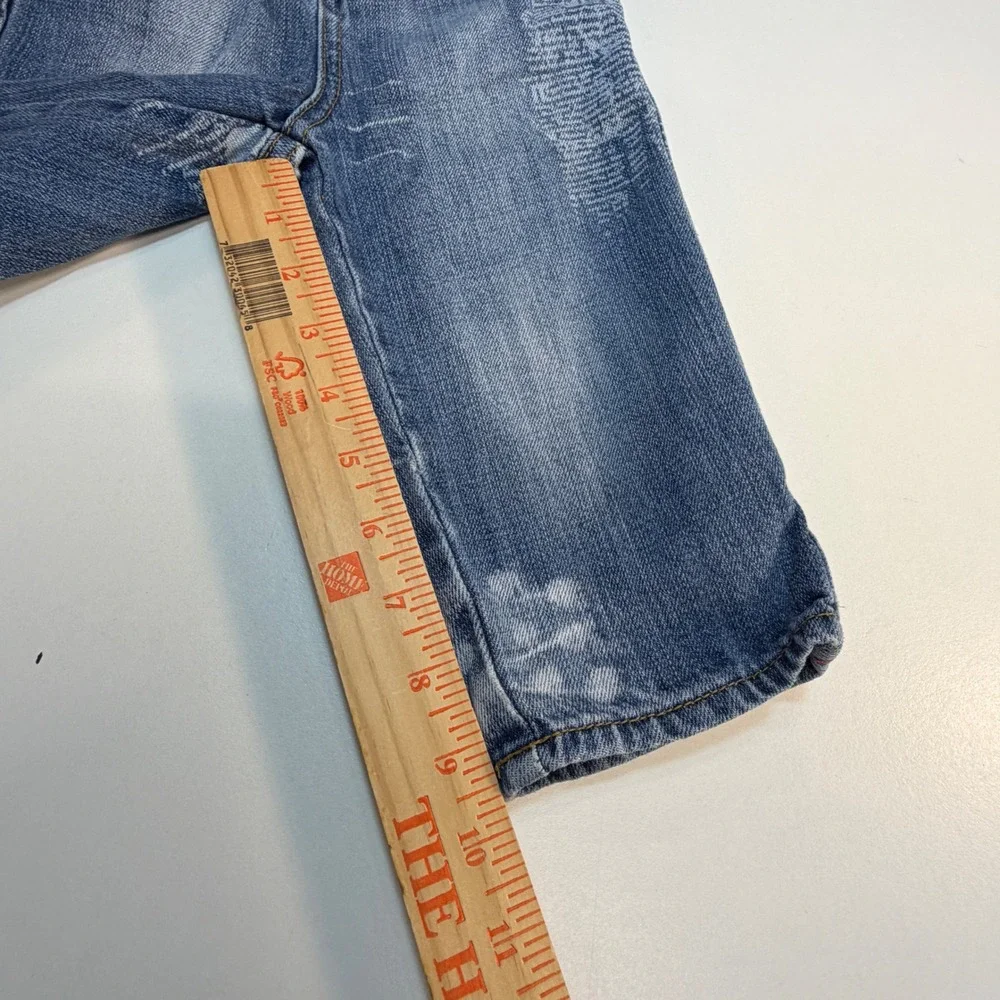 Akademiks‎ Boys Jeans Distressed Denim Embroidered Logo Size 18 Month Y2K